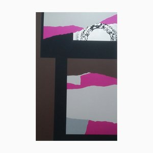 Louise Nevelson, Composition Violette, 1975, Sérigraphie Originale