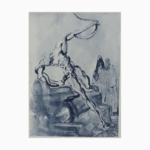 Salvador Dali, Hell 24, La Divine Comédie, 1960er, Original Radierung, the Divine Comedy