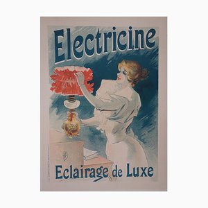 Lucien Lefevre, Electricine, Original Lithographie, 1897