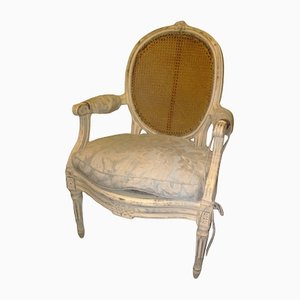 Louis XVI White Armchairs, Set of 6