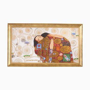 After Gustav Klimt, Fulfilment, Art on Glass