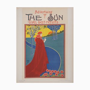 Louis John Rhead, The Sun, 1895, Litografía original