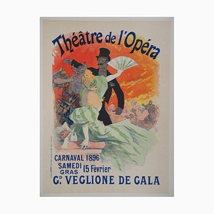 Jules Cheret, Théâtre de l'Opéra, 1895, Lithographie Originale