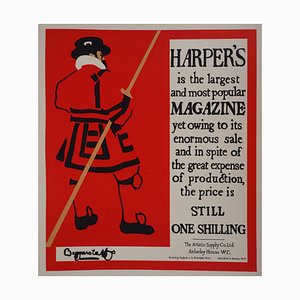 J. & W. Beggarstaff, Harper's Magazine, 1895, Litografía original