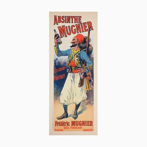 Lucien Lefevre, Absinthe Mugnier, Litografía original, 1897