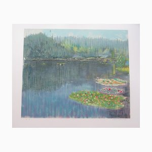 Shizuka Murayama, Water Lilies, 20th-Century, Lithograph