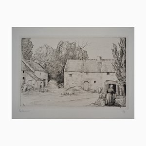 Jean-Emile Laboureur, The Village Well, 1928, Etching