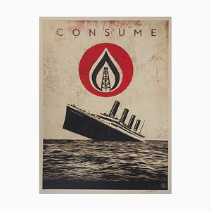 Shepard Fairey (Obey), Titanic, Consume, 2015, Original Screen Print