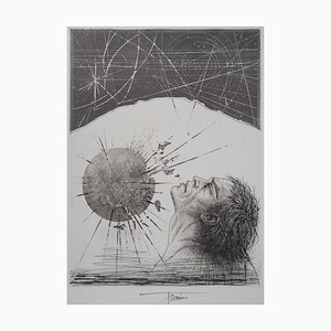 Pierre-Yves Trémois, The Solar Explosion, Grabado original