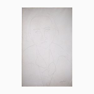 Amedeo Modigliani, Portrait d'Elena, 1917, Dessin Original