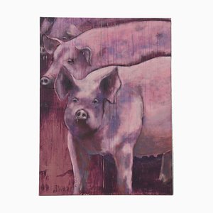 Fred Lager, The Pigs of Lapalisse, 1998, Acrylic on Canvas