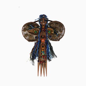 Simone Le Carré-Galimard, Máscara con alas de mariposa, 1978, Escultura