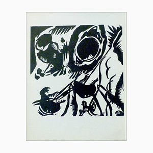 Vassily Kandinsky, Razones improvisadas, 1959, Xilografía
