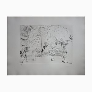 Salvador Dali, Beach in Cadaques, Original Dry Point