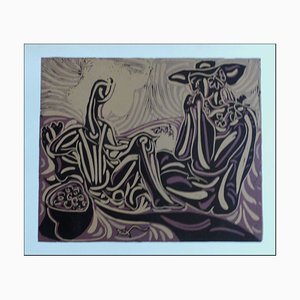 After Pablo Picasso, The Harvesters, 1962, Linocut