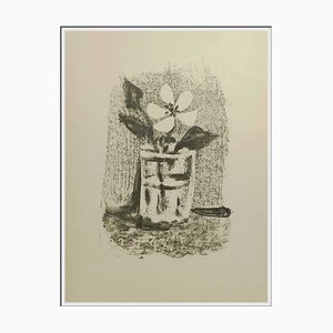 Pablo Picasso, Fleurs dans un Verre, 1947, Lithographie Originale