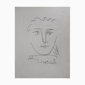 After Pablo Picasso, Face for Roby, 1950, Gravure