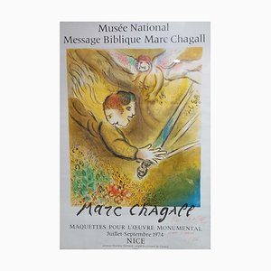 Marc Chagall, Ange du Jugement, 1974, Affiche Lithographique