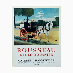 The Customs Rousseau, Rousseau Says Customer Gallery Charpentier, 1961, Original Lithographic Poster