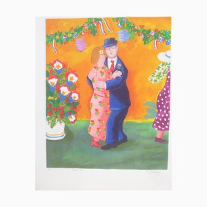 Lennart Jirlow, Dancing Couple, Lithographie