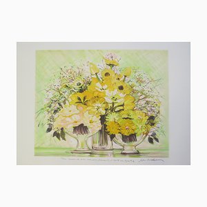 Michel Henry, Yellow Bouquet, Lithograph