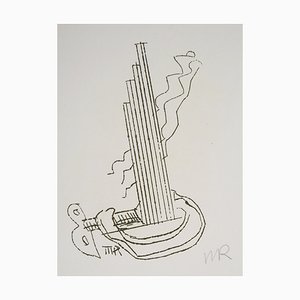 Man Ray, Surrealist Machine, Fausta, 1969, Original Etching