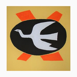 After Georges Braque, L'oiseau de feu, 1968, Lithograph