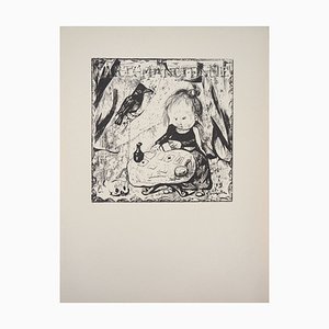 Léonard Tsuguharu Foujita, The Fortune-Teller, Xilografía