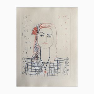 After Pablo Picasso, Portrait of a Woman III, 1952, Litografía