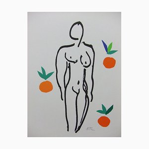 Henri Matisse (After), Desnudo con naranjas, Litografía