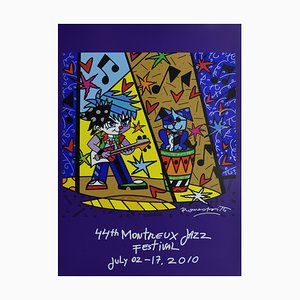 Romero Britto, Montreux Jazz Festival, 2010, Original Screenprint Poster