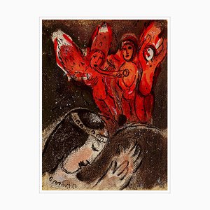 Marc Chagall, Sara and the Angels, 1960, Original Lithograph