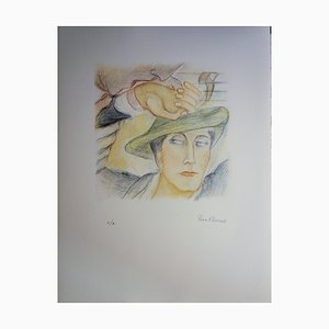Pierre Klossowski, Roberte's Head, Original Lithographie