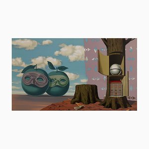 After René Magritte, Les Enfants Trouvés: Il y a sur le Rivage de la Mer Deux Pommes Visiteuses, 1968, Lithograph