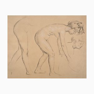 Maurice Denis, Nue Courbant, Original Lithographie