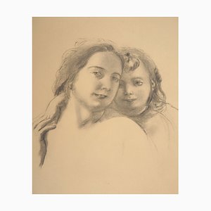 Maurice Denis, Portrait de Mère et Fille, Lithographie