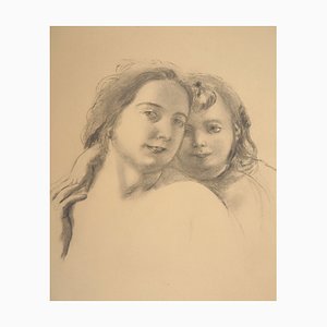 Maurice Denis, Portrait of Mother and Daughter, Lithograph