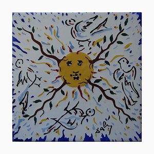 After Salvador Dali, Radiant Sun, 1954, Céramique Originale