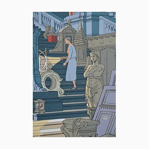 François Schuiten, Souvenirs de Brussels, 2000, Serigrafía