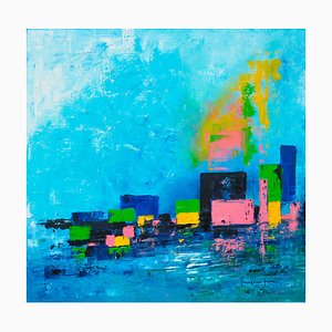 Francoise Laine, Candy Color, 2021, óleo sobre lienzo
