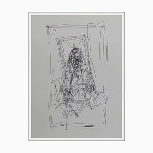Alberto Giacometti, Portrait, 1956, Original Radierung