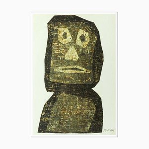 Jean Dubffubet, Moai Totem, 20th-Century, Original Lithograph