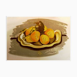 After Georges Braque, Still Life with Fruits, 1952, Lithograph