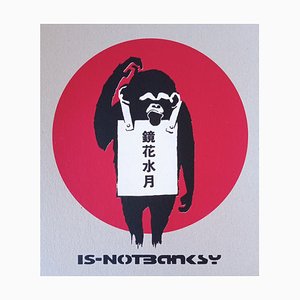 Stot21stcplanb / The Real Not Banksy, Kyouka Suigetsu, 2020, Serigrafia