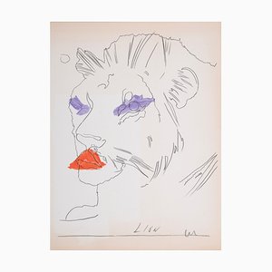 Andy Warhol, Lion, 1974, Original Photolithography