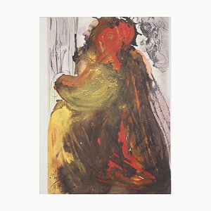 Salvador Dali, Biblia Sacra, The Prayer of David, Litografía