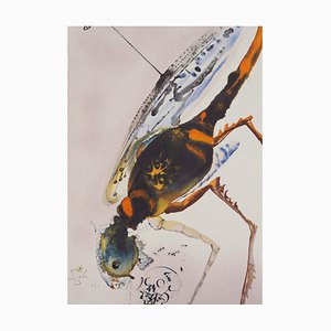 Salvador Dali, Biblia Sacra, The Grasshoppers, Lithograph