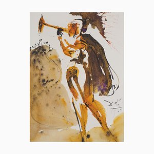 Salvador Dali, Biblia Sacra: The Trumpets of Zion, 20th Century, Lithographie