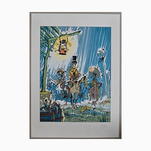 Cromwell, Return of the Kid, 1989, Serigraph