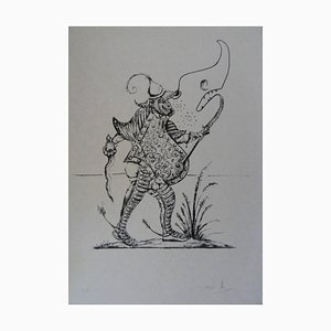 Salvador Dali, Pantagruel, Shark Man and His Armor, 1973, Lithograph